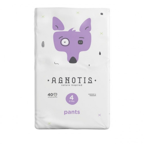 Agnotis Nature Inspired Pants No.4 Πάνες Βρακάκι 9-15kg, 40 Τεμάχια